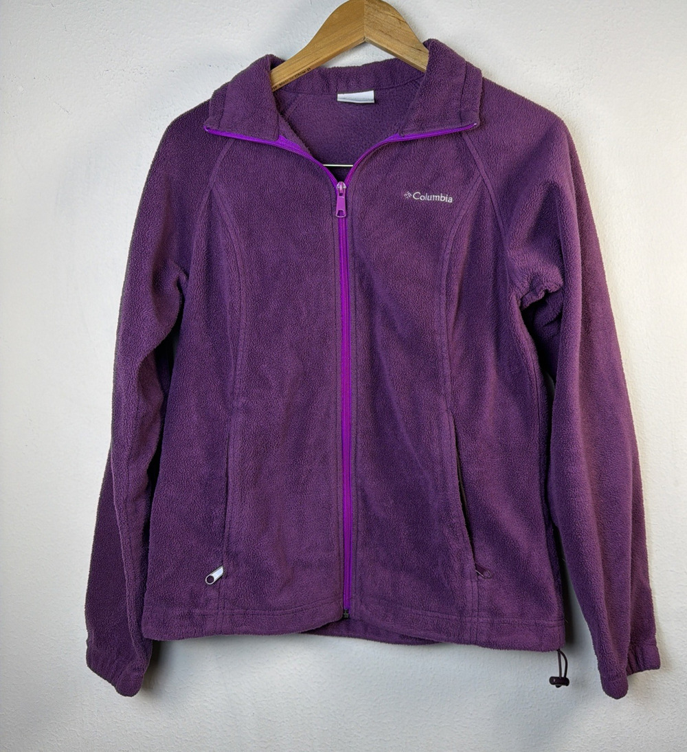 Columbia Sportswear Women's Medium Full Zip Purple Fleece Jacket